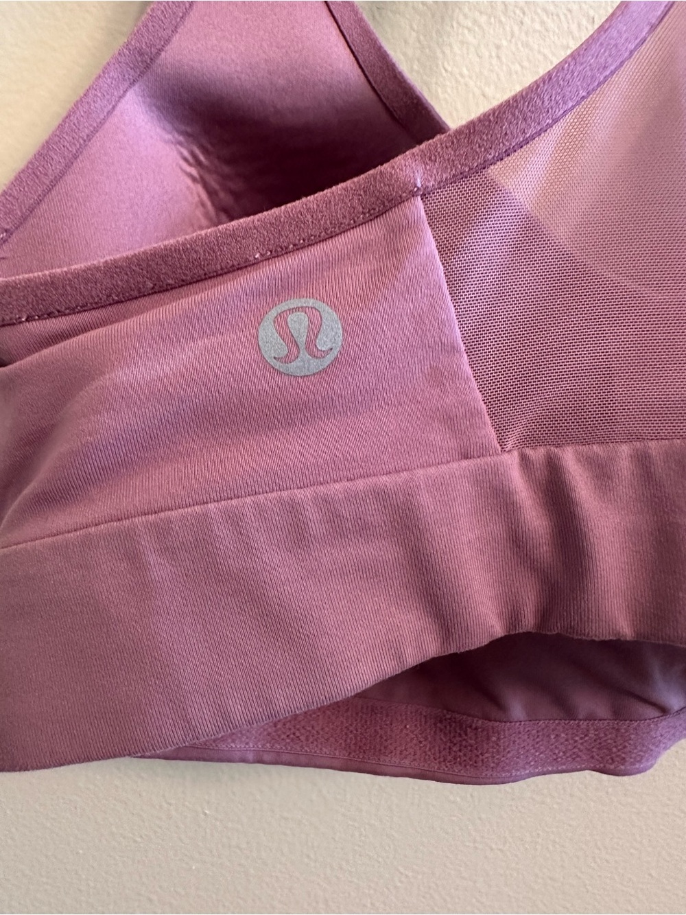 Lululemon Speed Up Sports Bra Dusty Mauve Purple Medium Support Women's S/M 1049 - Picture 3 of 4